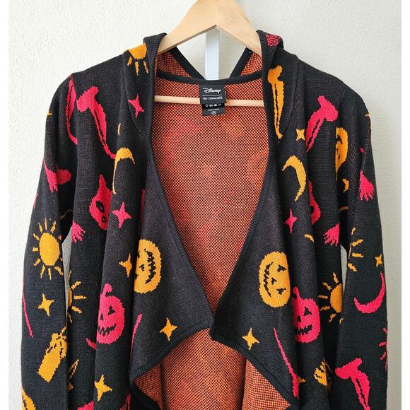 DISNEY Her Universe Hocus Pocus Dani Hooded Flyaway Halloween Cardigan Sz S/M - Picture 5 of 16